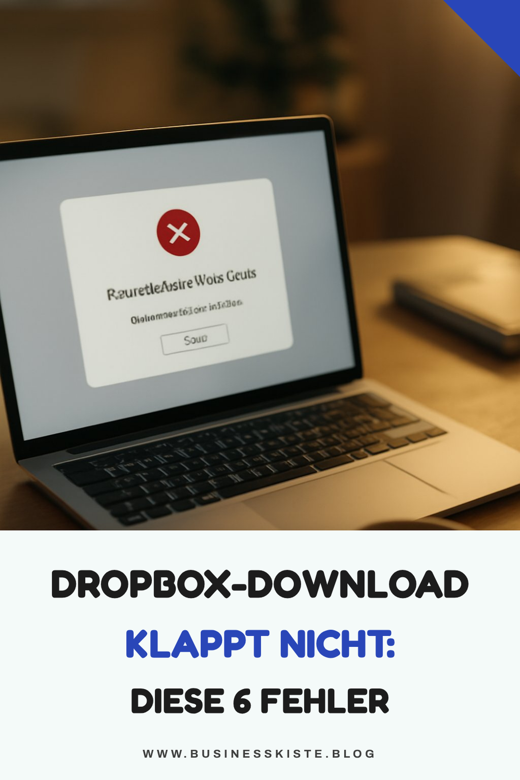 Dropbox-Download klappt nicht: Diese 6 Fehler blockieren dich — Problem-Szenario