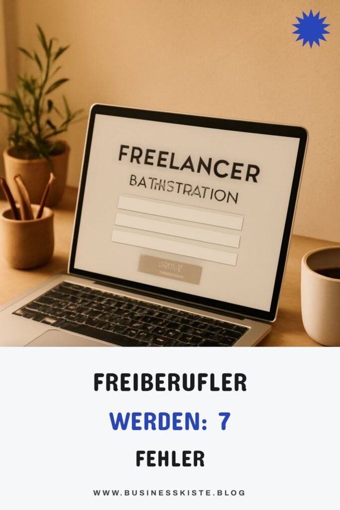 Freiberufler werden: 7 Fehler bei der Anmeldung