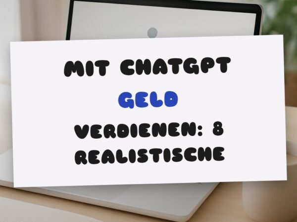 Mit ChatGPT Geld verdienen: 8 realistische Wege
