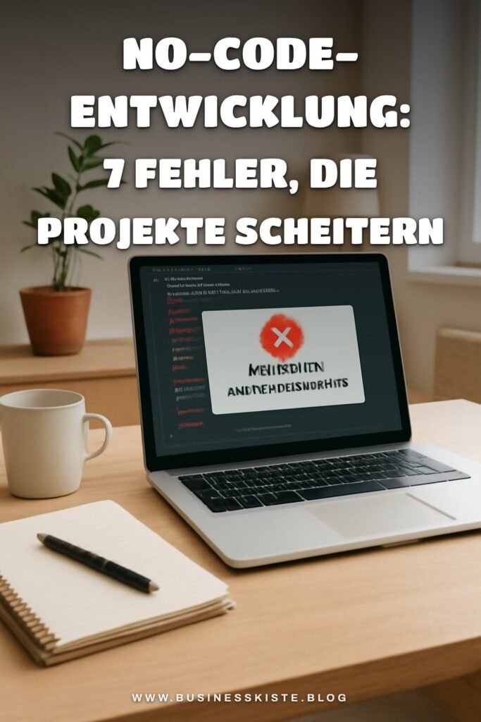 No-Code-Entwicklung: 7 Fehler, die Projekte scheitern lassen