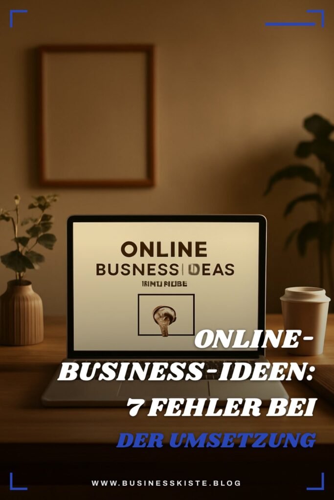 Online-Business-Ideen: 7 Fehler bei der Umsetzung