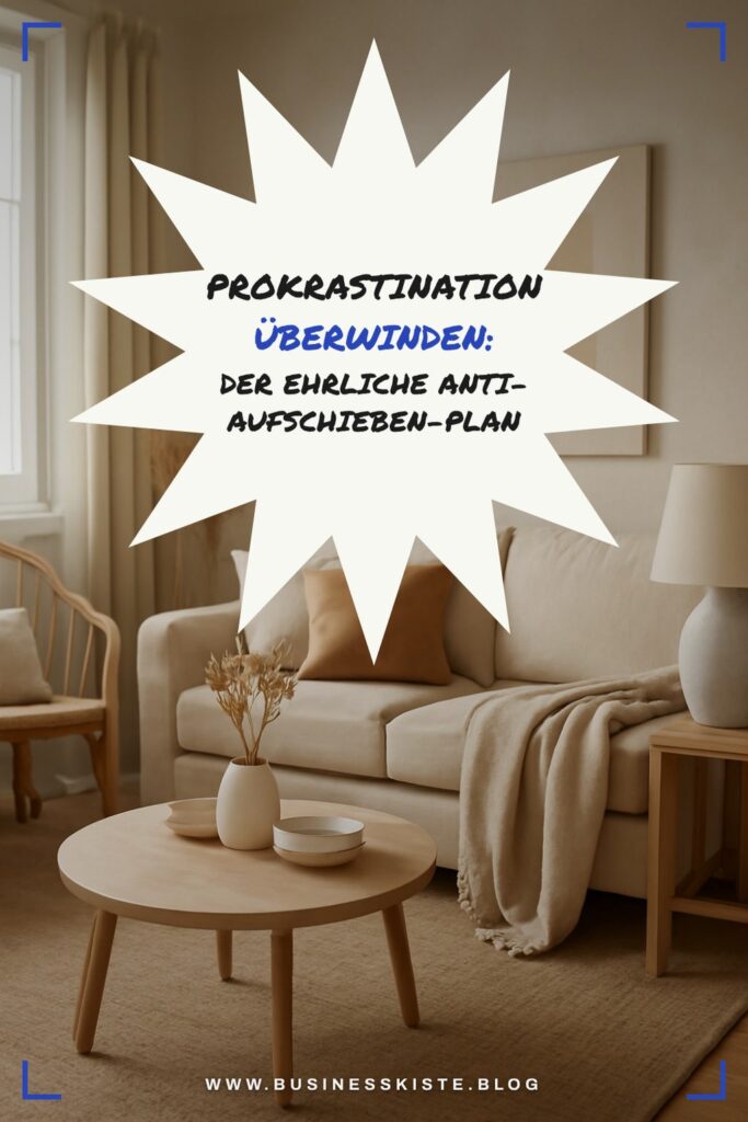 Prokrastination überwinden: Der ehrliche Anti-Aufschieben-Plan