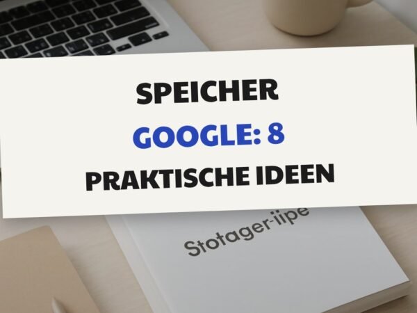 Speicher Google: 8 praktische Ideen für den Alltag