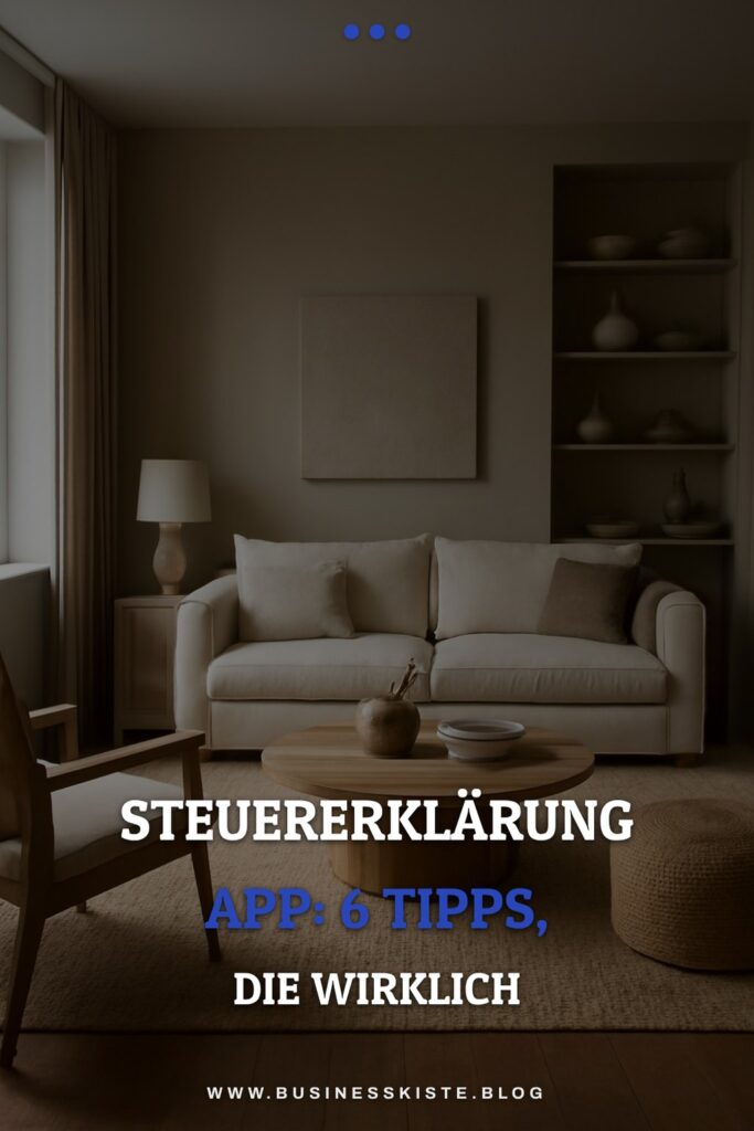 Steuererklärung App: 6 Tipps, die wirklich funktionieren