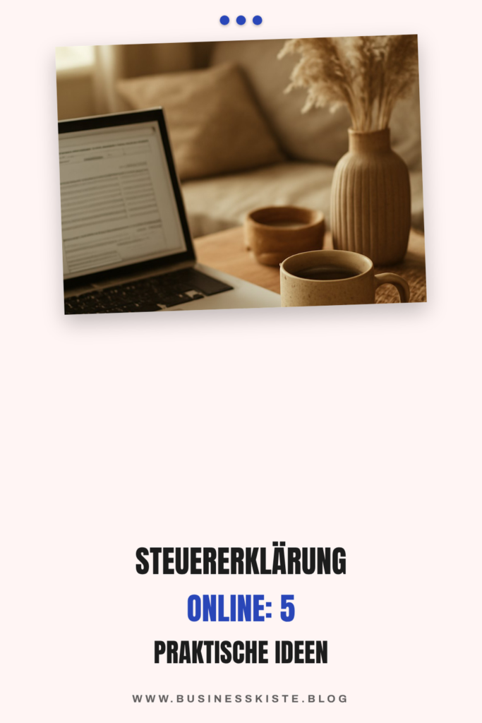 Steuererklärung online: 5 praktische Ideen für den Alltag