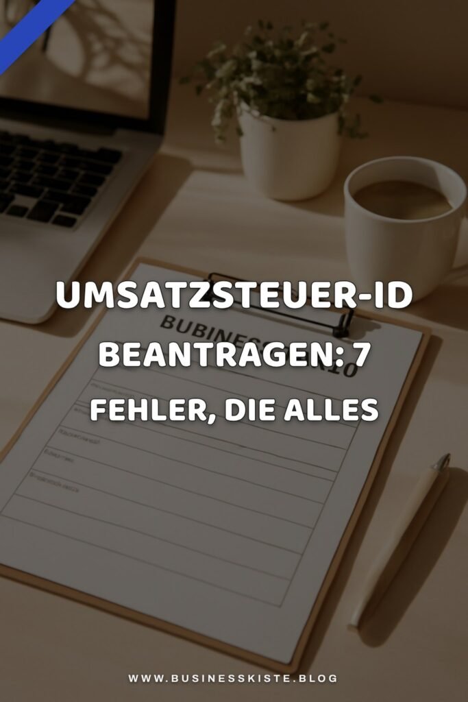 Umsatzsteuer-ID beantragen: 7 Fehler, die alles verzögern