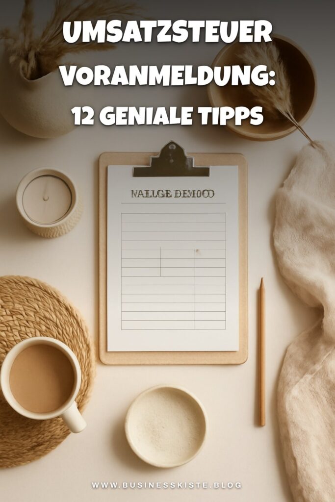 Umsatzsteuer Voranmeldung: 12 geniale Tipps, die sofort wirken