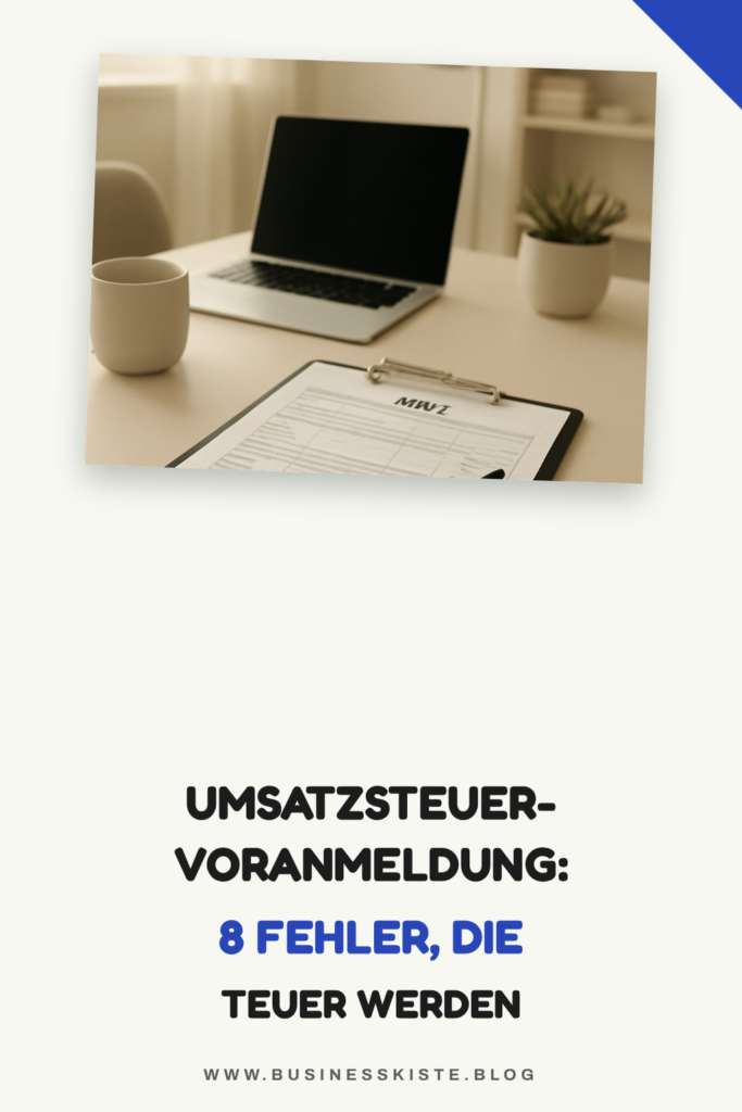 Umsatzsteuer-Voranmeldung: 8 Fehler, die teuer werden