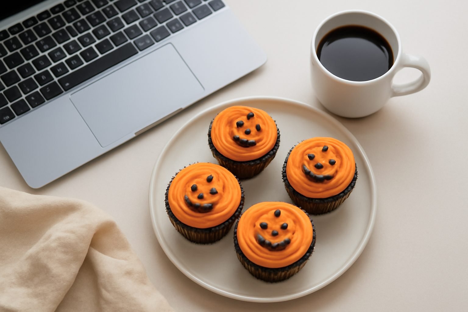 Halloween Muffins für Kollegen: Checkliste zum Ausdrucken