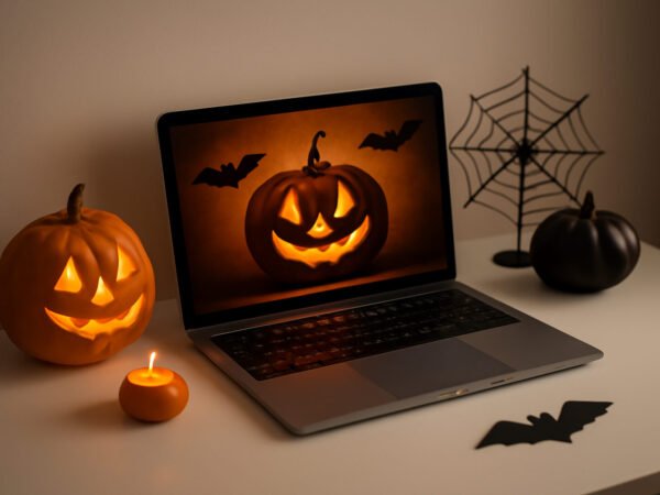 Halloween Schaufenster gestalten Geschäft