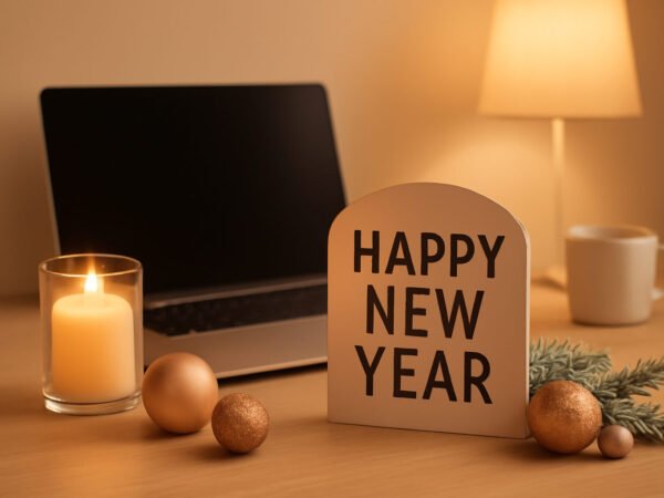 Silvester Tischdekoration für Kollegen — günstig statt teuer