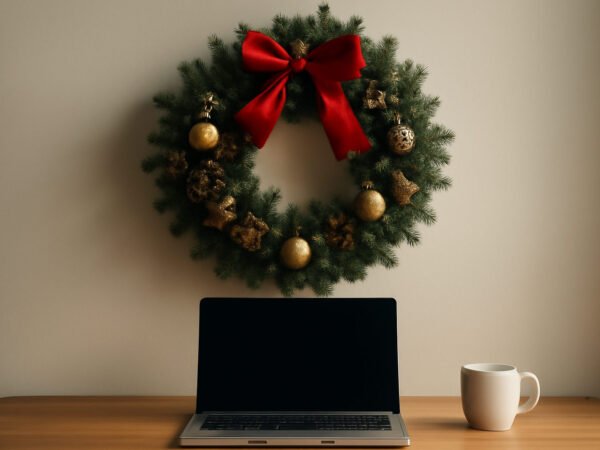 Weihnachtsdeko Hauseingang außen für Kollegen