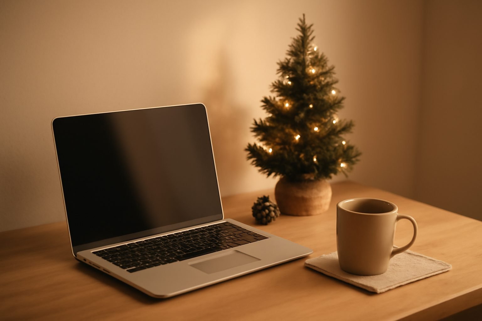 Weihnachtsdeko im Büro Dezent halten — kurz und verständlich