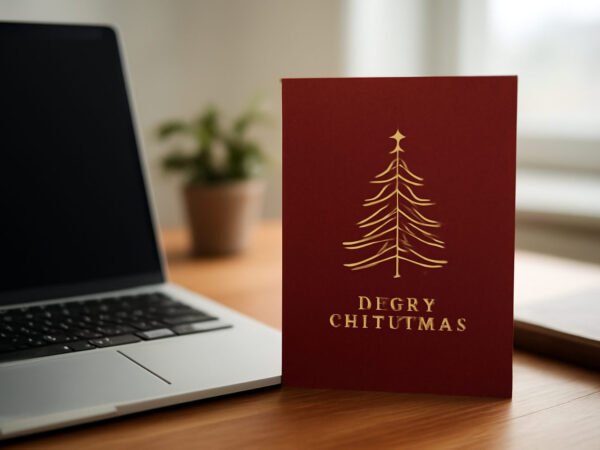 Weihnachtskarten Geschäftlich selbst gestalten
